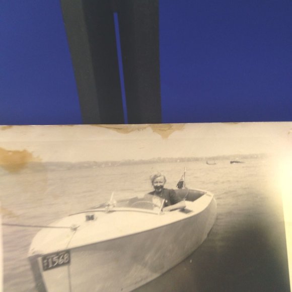 Vtg. Antique Old Photos Photographs  1940-1950's - lot of 4 Horse Boat L… - Picture 4 of 6